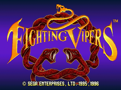 Fighting Vipers title screen for Sega Saturn